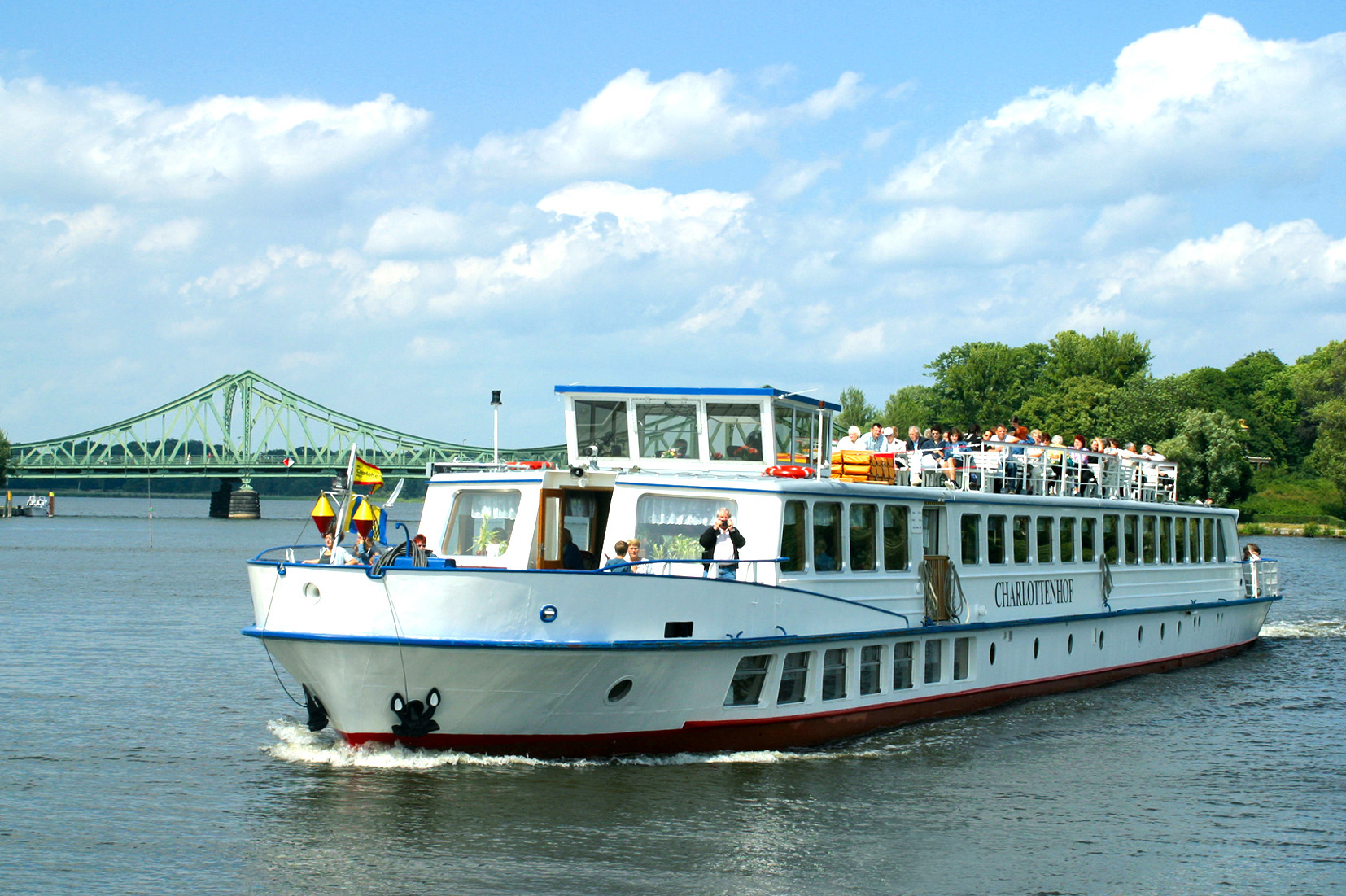 MS Charlottenhof before Glienicke Bridge
